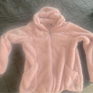 Girl’s light pink North Face fleece size 14-16. Perfect condition.